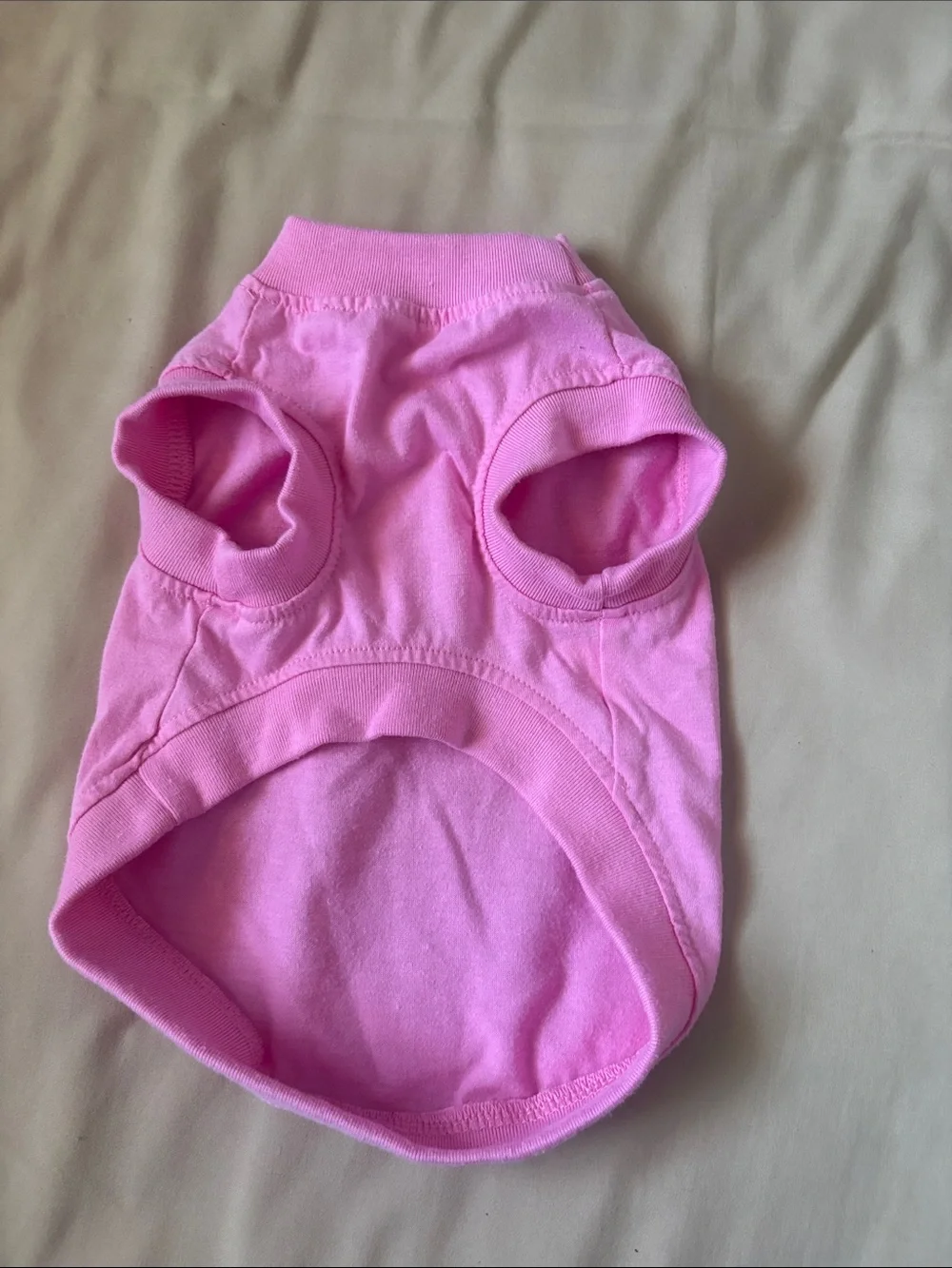 Pink Cotton Dog Tank Top - Classic Pullover Shirt